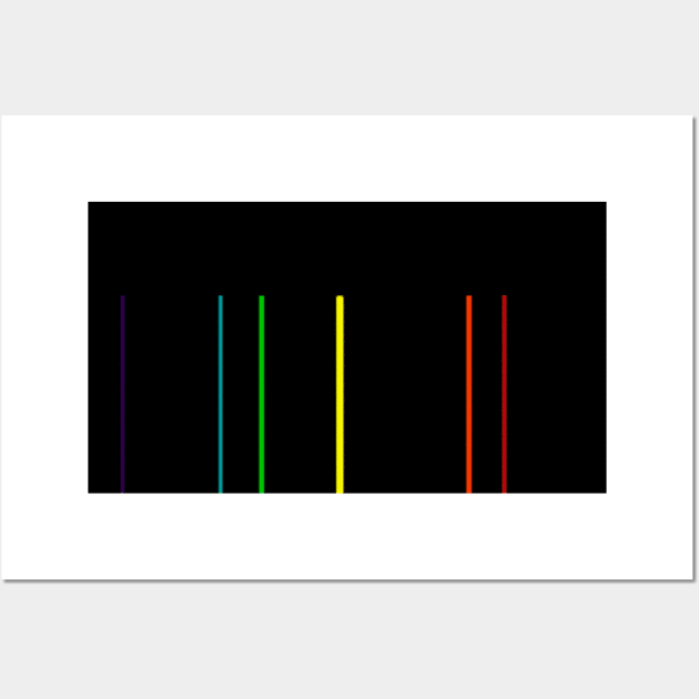 Helium Emission Spectrum Wall Art by acrossTPB